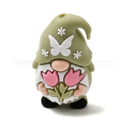 Пасхальные силиконовые фокусные бусины&nbsp;SIL-F020-07-1