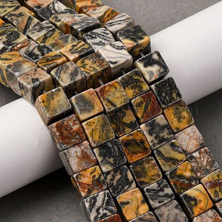 Натуральная карта каменные бусы пряди&nbsp;G-T139-8x8-45B-1