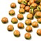 Resin Decoden Cabochons, Hamburger, Gold, 17x12mm