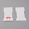 Paper Hair Clip Display Cards, Flamingo Pattern, Red, 11.5x6.6x0.03cm, 100pcs/set