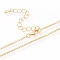 Brass Rolo Chain Necklaces Making, with Lobster Claw Clasps, Long-Lasting Plated, Golden, 16.14 inch(41cm)