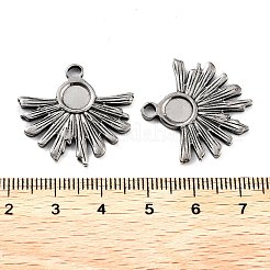 201 оправа для подвески из нержавеющей стали в форме кабошона&nbsp;STAS-Z057-17AS