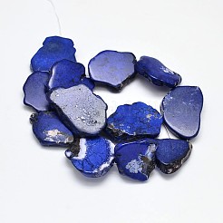 Крашеные нити бусин из натурального магнезита&nbsp;G-M156-12