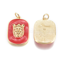 Латунь эмаль подвески&nbsp;KK-D159-01G-A