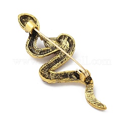 Броши из змеиного сплава со стразами для одежды рюкзака&nbsp;JEWB-Z040-01B-AG