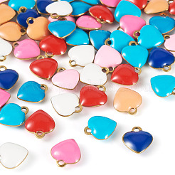 50 шт. эмалированные подвески из нержавеющей стали 304&nbsp;STAS-TA0003-32A