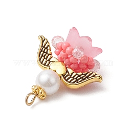 Подвески-ангелы из стеклянных бисеров&nbsp;PALLOY-MZ00713-03