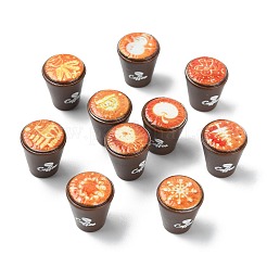 40 шт. смоляные кофейные модели украшений&nbsp;AJEW-CJ0001-74