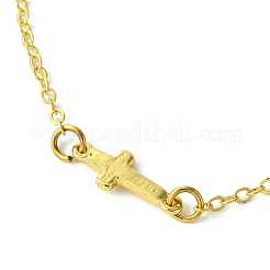 Браслеты с перекрестными латунными звеньями&nbsp;BJEW-JB10588