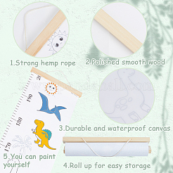 Съемная таблица роста с рисунком динозавра для детей&nbsp;AJEW-WH0165-72B