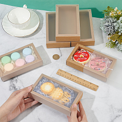 Складные ящики для бумаги с прозрачной пластиковой крышкой&nbsp;LS-CON-WH0095-68A-05