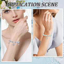 Наборы для самостоятельного изготовления браслета со снежинками&nbsp;DIY-SC0032-02