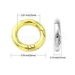20 шт. 2 цвета стойки покрытие сплава пружинные кольца застежки&nbsp;PALLOY-CJ0002-40