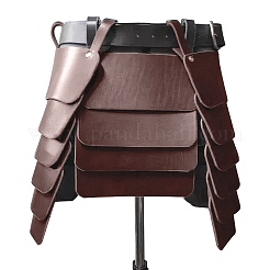 Юбка из искусственной кожи средневекового викинга с поясом&nbsp;AJEW-WH20077-031D