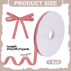 Полосатая лента из полиэстера&nbsp;OCOR-WH0101-167B