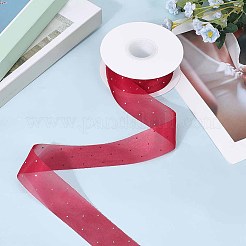 Лента из искусственного шелка со стразами&nbsp;OCOR-WH20050-012D