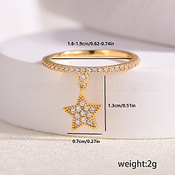 Женские кольца на палец из латуни с микропаве и кубическим цирконием&nbsp;SB7681-3