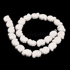 Бусы из натуральной лавы&nbsp;G-G347-01I