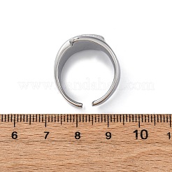 Регулируемые манжетные кольца из нержавеющей стали 304&nbsp;RJEW-Q020-13P