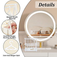 Непрозрачная акриловая вешалка для серег&nbsp;EDIS-HY0001-04B