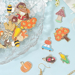 30 шт. 15 стиля подвески из сплава с легким золотым покрытием ко Дню благодарения&nbsp;ENAM-SC0010-02