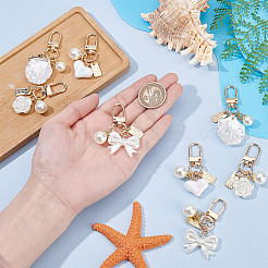 8 шт. 4 стиля имитация АБС подвесные украшения&nbsp;HJEW-NB0002-15