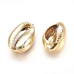 Бусины из ракушек с гальваническим покрытием&nbsp;BSHE-O017-13