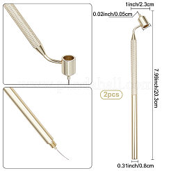 2шт алюминиевый наклонный тонкий маркер для рисования&nbsp;AJEW-GF0006-55