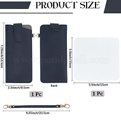 1 шт. сумки для хранения очков из искусственной кожи&nbsp;AJEW-CN0005-76A