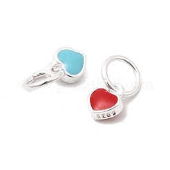 925 подвеска в виде сердца из стерлингового серебра с эмалью&nbsp;STER-K188-07S