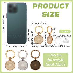 Наборы для изготовления круглых подвесок из сплава своими руками&nbsp;KEYC-FG00005