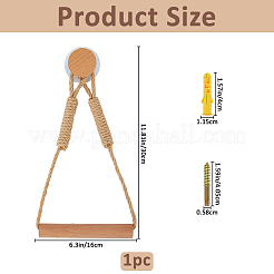 1 шт. деревянных настенных держателей для рулонов бумаги&nbsp;AJEW-FH0006-94