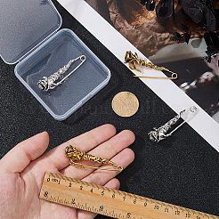 2 пара 2-х цветных булавок из цинкового сплава для килта&nbsp;JEWB-FH0002-44