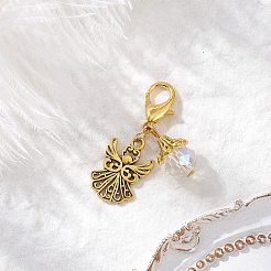 3 шт. подвеска в виде ангела из сплава в тибетском стиле&nbsp;HJEW-JM03837