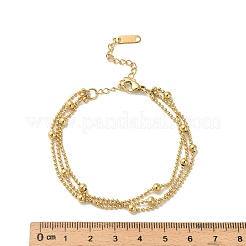 Многорядные браслеты из нержавеющей стали 304&nbsp;LS-BJEW-C110-03G