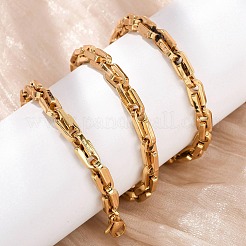 Цепочки-колье из нержавеющей стали 304 с арочным звеном для женщин и мужчин&nbsp;NJEW-F363-05G