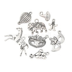 64 шт. 8 стиля подвески из сплава в тибетском стиле с карнавальной тематикой&nbsp;TIBE-FP0001-12