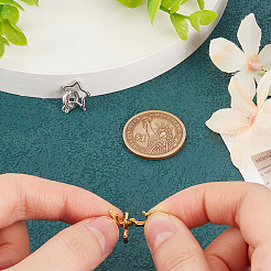 2 шт. 2 цвета 925 застежки из стерлингового серебра STER-PH0001-99