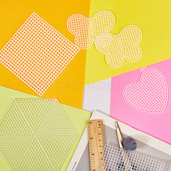 50 шт. 5 стиля пластиковых холстов для самостоятельного изготовления&nbsp;DIY-CP0012-42