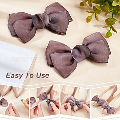 Ahademaker 12 шт. 6 цвета бантом ручной работы из органзы&nbsp;DIY-GA0004-84