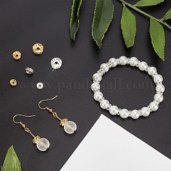 720 шт. 3 стиля 2 цвета железные бусины-разделители со стразами&nbsp;IFIN-NB0001-39