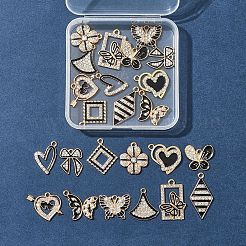 24шт 12 стиля подвески из сплава с эмалью&nbsp;ALRI-FS0001-05