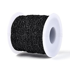 100 м сегментные окрашенные круглые полиэстеровые металлизированные плетеные шнуры&nbsp;OCOR-N009-03A-01