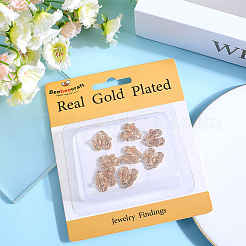 10 шт. латунные подвески со стразами&nbsp;KK-BBC0014-39