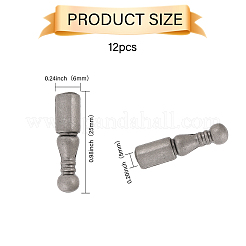 12 шт. концы шнура из сплава&nbsp;FIND-CA0009-70B