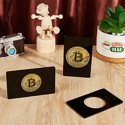 3шт акриловый держатель для монет&nbsp;ODIS-BC0001-23