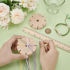 Вязальщицы деревянных браслетов&nbsp;WOOD-WH0029-111