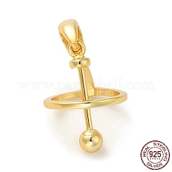 925 серебряная скоба в виде медальона в виде планеты&nbsp;LS-STER-NH0001-55B-G