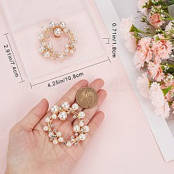 Пластиковое украшение для обуви с имитацией жемчуга&nbsp;FIND-GF0004-99