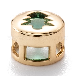 Настоящие 18-каратные позолоченные многожильные звенья из латуни с инкрустацией из кубического циркония&nbsp;KK-A154-01G-G